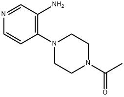 1-(4-(3-AMinopyridin-4-yl)piperazin-1-yl)ethanone Structure