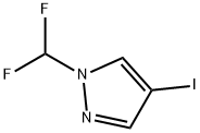 1-(difluoroMethyl)-4-iodo-1H-pyrazole Struktur