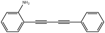 2-( 苯基-1,3-丁二炔-1-基)苯胺, 1043252-30-7, 结构式