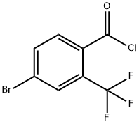 4-ブロモ-2-(トリフルオロメチル)ベンゾイルクロリド 化学構造式