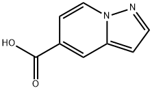 ピラゾロ[1,5-A]ピリジン-5-カルボン酸 化学構造式