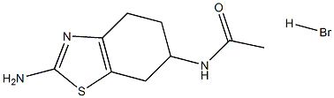 N-(2-AMino-4,5,6,7-tetrahydro-6-benzothiazolyl)acetaMide HydrobroMide Structure