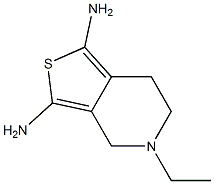 N6-Ethyl-4,5,6,7-tetrahydro-2,6-benzothiazolediaMine Structure