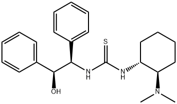 N-[(1R,2R)-2-(diMethylaMino)cyclohexyl]-N'-[(1R,2S)-2-hydroxy-1,2-diphenylethyl]-Thiourea Struktur