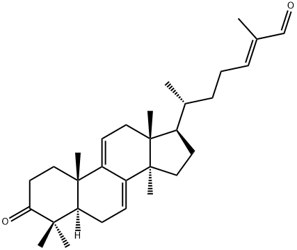 (24E)-3-Oxo-5α-lanosta-7,9(11),24-triene-26-al Struktur