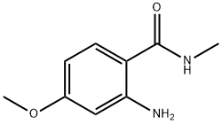 2-アミノ-4-メトキシ-N-メチルベンズアミド 化学構造式