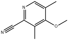 3,5-二甲基-4-甲氧基吡啶-2-甲腈 结构式