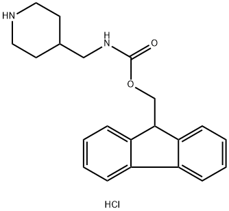 (FMoc-4-aMinoMethyl)-piperidine, HCl, 1049729-27-2, 结构式