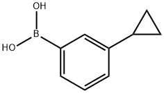 3-环丙基苯硼酸 结构式