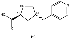 (2S,4R)-4-(pyridin-4-ylMethyl)pyrrolidine-2-carboxylic acid dihydrochloride Structure