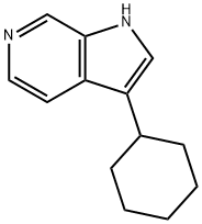 3-Cyclohexyl-1H-pyrrolo[2,3-c]pyridine Struktur