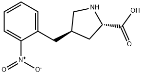 反-4-(2-硝基苄基)-L-脯氨酸, 1049978-67-7, 结构式