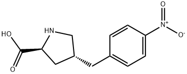 (2S,4R)-4-(4-nitrobenzyl)pyrrolidine-2-carboxylic acid Structure