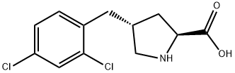 2,4-二氯苄基-L-脯氨酸, 1049980-61-1, 结构式
