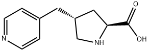 反-4-(吡啶-4-基甲基)-L-脯氨酸, 1049984-09-9, 结构式