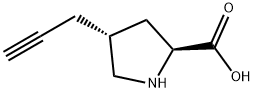 (2S,4R)-4-(prop-2-ynyl)pyrrolidine-2-carboxylic acid Structure