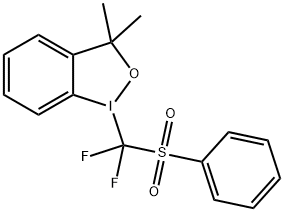 3,3-DiMethyl-1-[difluoro(phenylsulfonyl)Methyl]-1,2-benziodoxole Structure