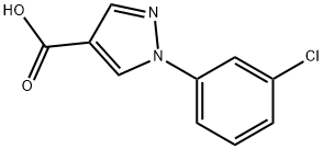 1-(3-chlorophenyl)-1H-pyrazole-4-carboxylic acid Structure