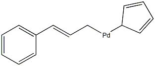(Η5-2,4-シクロペンタジエン-1-イル)[(1,2,3-Η)-1-フェニル-2-プロペニル]パラジウム 化学構造式