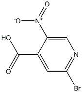2-Bromo-5-nitroisonicotinicacid Structure