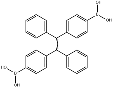 Boronic acid, B,B'-[(1,2-diphenyl-1,2-ethenediyl)di-4,1-phenylene]bis-
4,4'-(1,2-Diphenyl-1,2-ethenylene)diphenylboronic acid Struktur