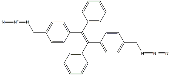 [1,2-二苯基-1,2-二(4-叠氮甲基苯基]乙烯,1054451-33-0,结构式