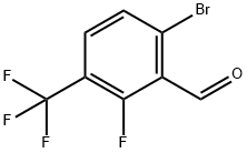 6-溴-2-氟-3-(三氟甲基)苯甲醛,1055176-30-1,结构式