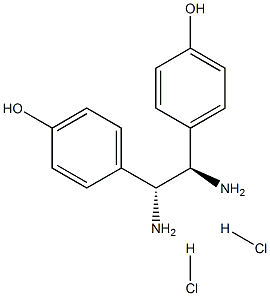 (1R,2R)-(-)-1,2-Bis(4-hydroxyphenyl)ethylenediaminedihydrochloride Struktur