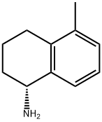(R)-5-メチル-1,2,3,4-テトラヒドロ-ナフタレン-1-イルアミン 化学構造式