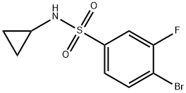 4-broMo-N-cyclopropyl-3-fluorobenzenesulfonaMide Structure