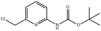 6-氯甲基吡啶-2-基-氨基甲酸叔丁酯, 1060801-25-3, 结构式