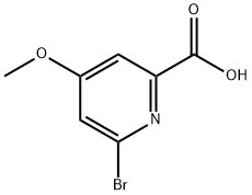 6-BroMo-4-Methoxypicolinic acid Struktur