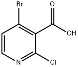 4-溴-2-氯吡啶-3-羧酸, 1060805-68-6, 结构式