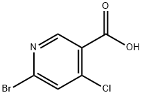 6-broMo-4-chloronicotinic acid Structure
