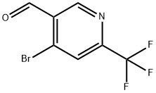 4-溴-6-三氟甲基烟醛, 1060810-63-0, 结构式