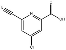 4-Chloro-6-cyanopicolinic acid Struktur