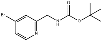 ((4-溴吡啶-2-基)甲基)氨基甲酸叔丁酯 结构式
