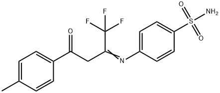4-[[3-(4-Methylphenyl)-3-oxo-1-(trifluoroMethyl)propylidene]aMino]benzenesulfonaMide|4-[[3-(4-甲基苯基)-3-氧代-1-(三氟甲基)亚丙基]氨基]苯磺酰胺