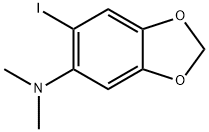 6 - 碘-N,N-二甲基苯并[D] [1,3]二氧杂环戊烯-5 - 胺, 1061318-82-8, 结构式