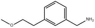 3-(2-メトキシエチル)ベンジルアミン 化学構造式