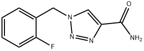Rufinamide Related Compound A (25 mg) (1-(2-Fluorobenzyl)-1H-1,2,3-triazole-4-carboxamide) Structure