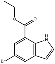 Ethyl 5-broMo-1H-indole-7-carboxylate Structure