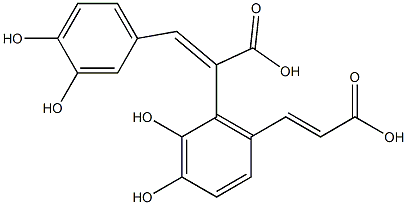 (2E)-2-[6-[(E)-2-羧基乙烯基]-2,3-二羟基苯基]-3-(3,4-二羟基苯基)丙烯酸, 1065559-56-9, 结构式