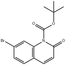 tert-Butyl 7-broMo-2-oxoquinoline-1(2H)-carboxylate Structure