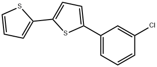 5-(4-chlorophenyl)-2,2'-bithiophene Struktur