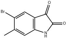 5-BroMo-6-Methylindoline-2,3-dione Structure