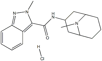 2-Methyl-N-(9-Methyl-9-aza-bicyclo[3.3.1]nonan-3-yl)-2H-indazole-3-carboxaMide hydrochloride Struktur
