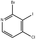 2-BroMo-4-chloro-3-iodo-pyridine Structure