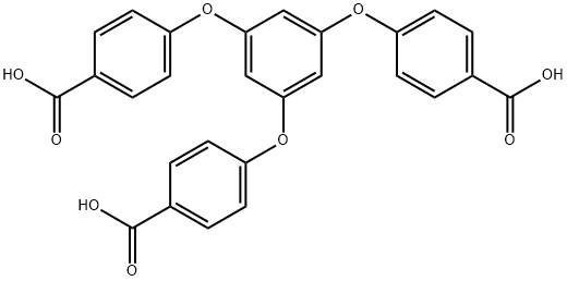 1,3,5-トリス(4-カルボキシフェノキシ)ベンゼン 化学構造式