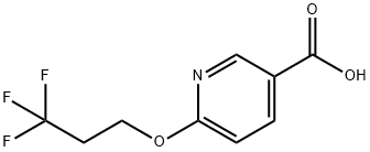 6-(3,3,3-Trifluoropropoxy)nicotinic acid Structure